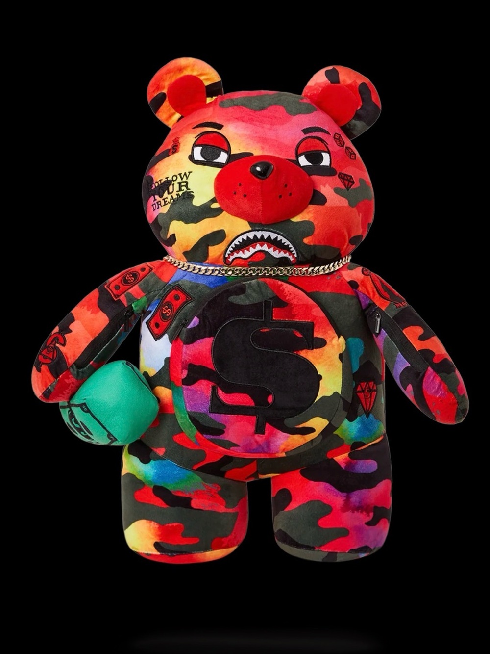 SPRAYGROUND CAMOBURST MONEYBEAR TEDDYBEAR BACKPACK LIMITED EDITION 🔥🔥🔥🔥